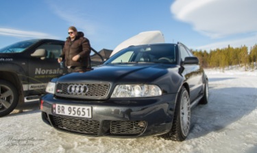 Thomas Skaala og Audi'n er faste gjester på Vurrusjøen. Trivelig kar og gjennomført bil.
